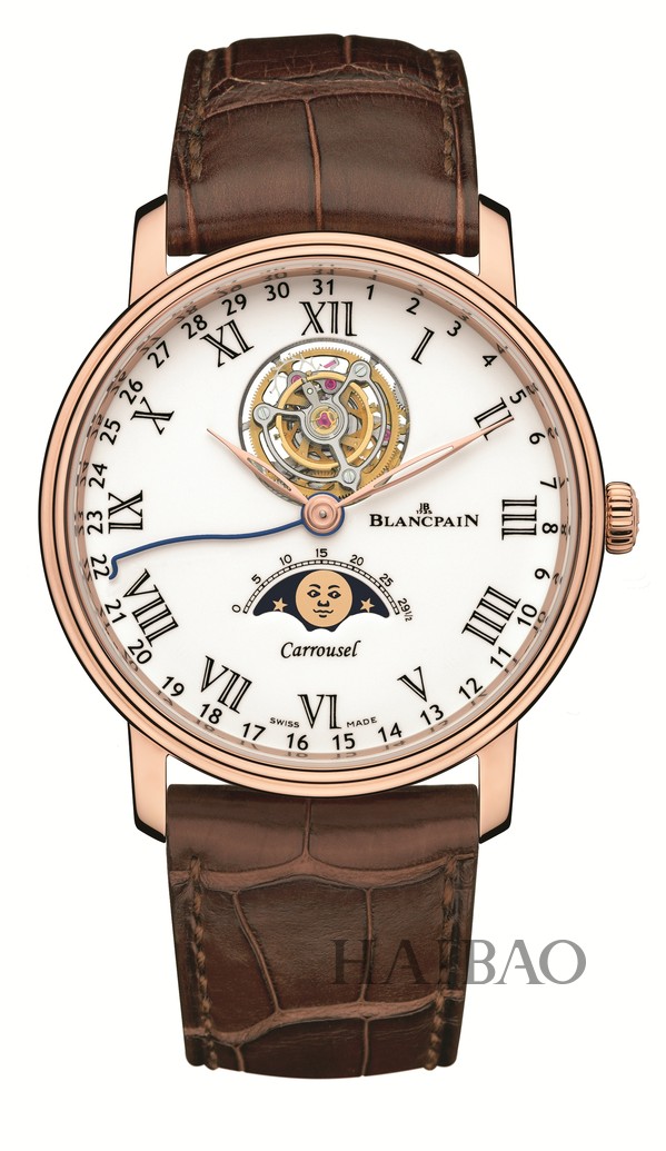 宝珀 (Blancpain) Villeret经典系列卡罗素月相腕表